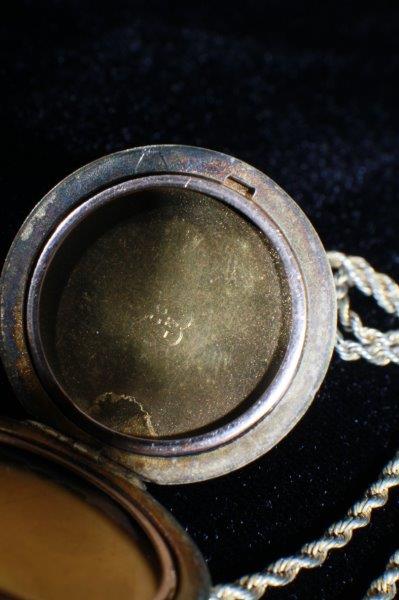 Vintage Gold Tone Monogramed Locket