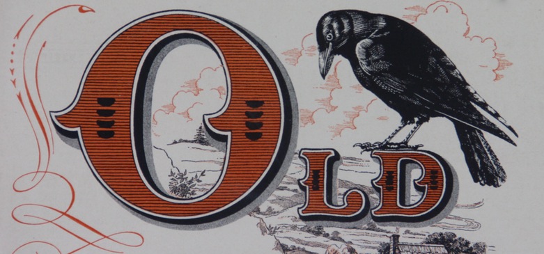 Vintage 'Old Crow' Bourbon Whiskey Advertisement