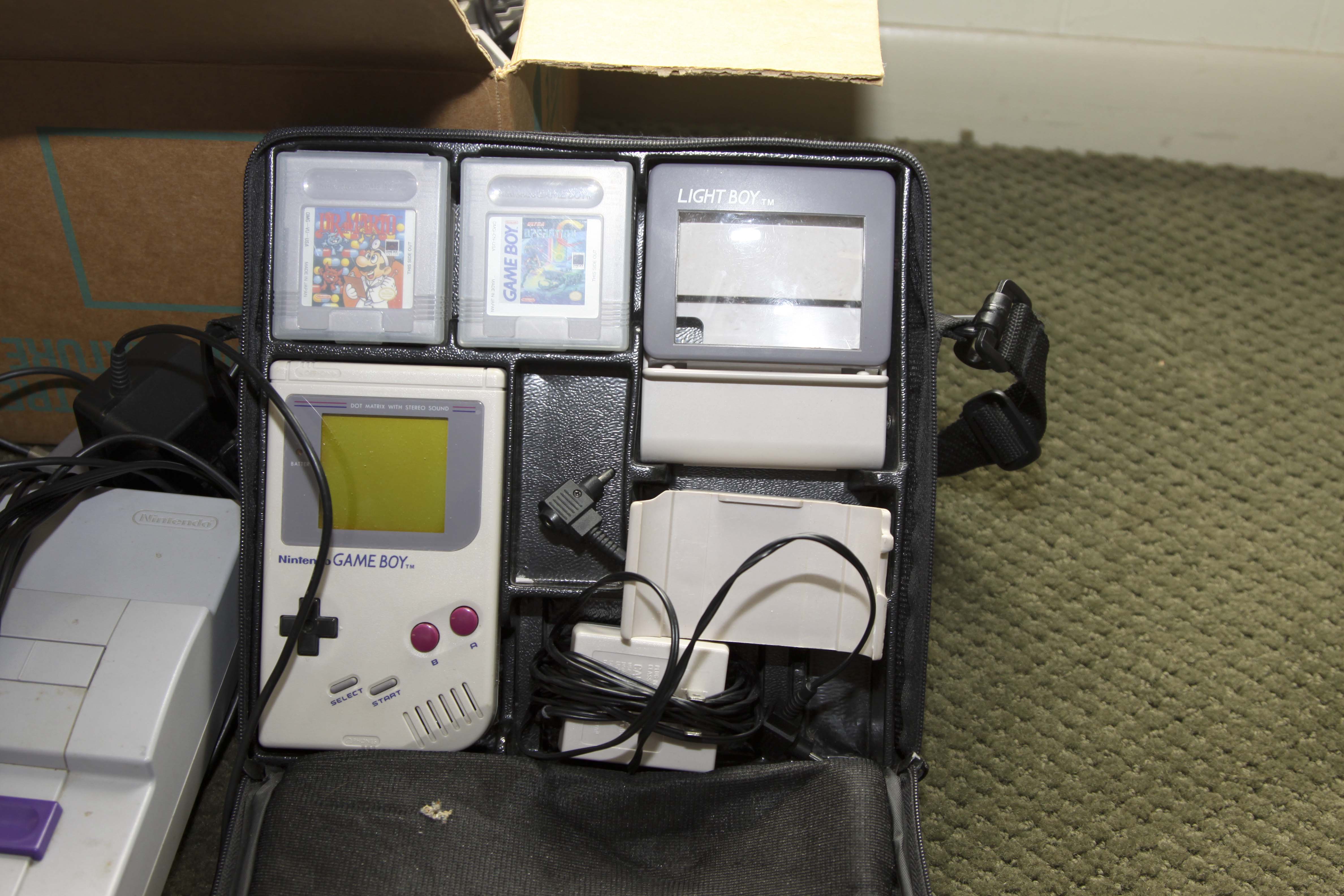 Vintage Nintendo and Gameboy Game Systems Plus Games