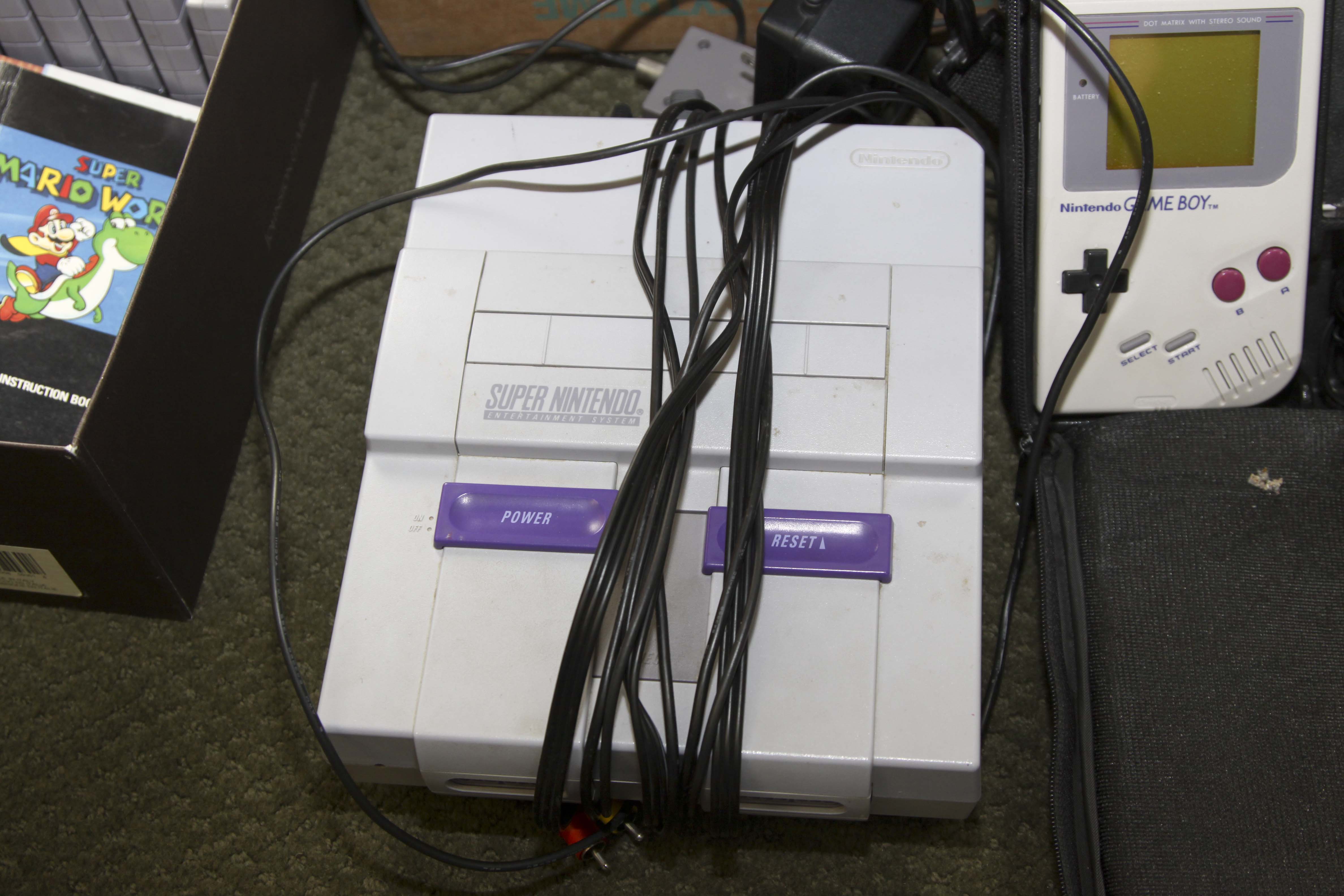 Vintage Nintendo and Gameboy Game Systems Plus Games