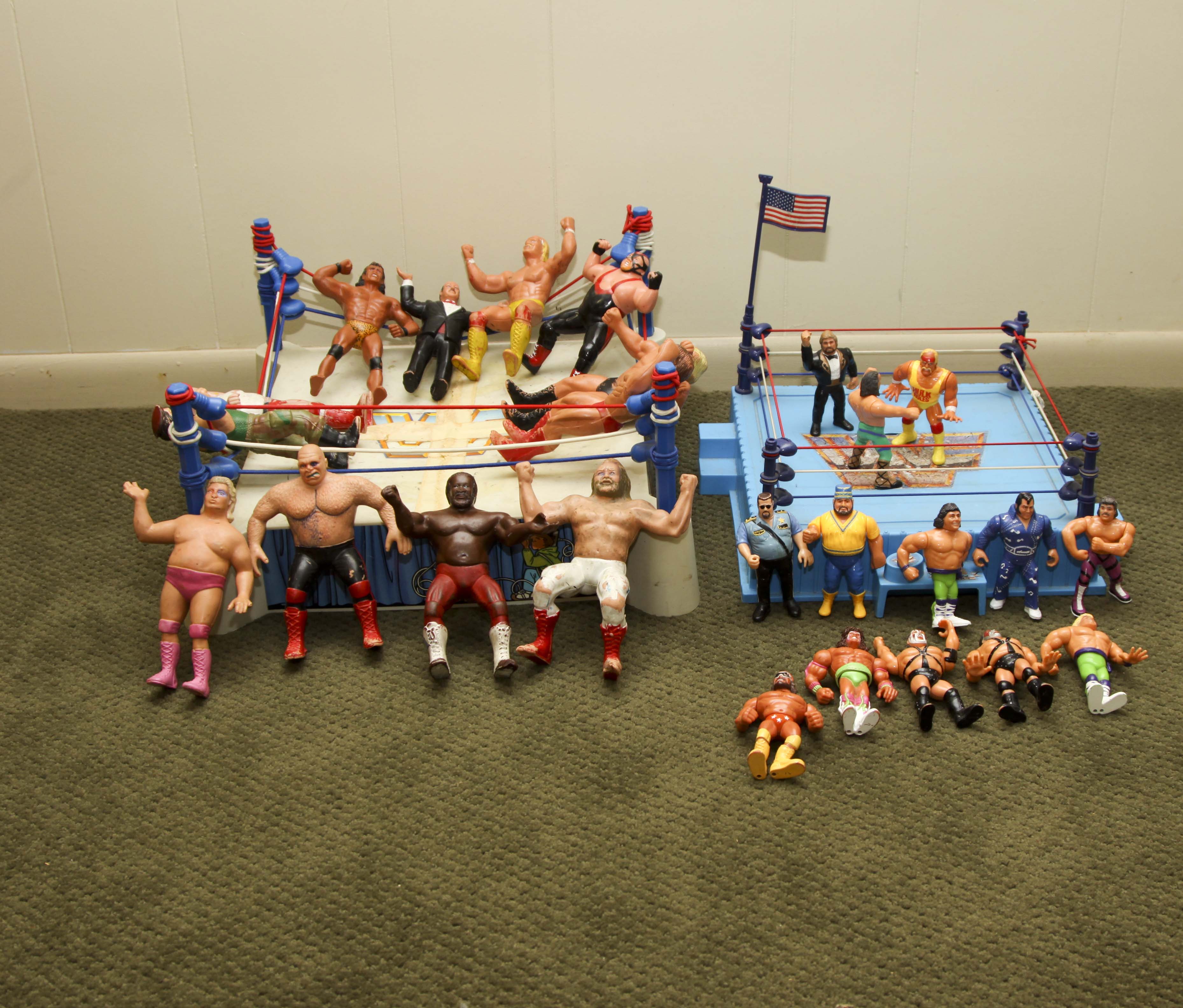 Vintage Wrestlemania Action Figure Sets Circa 1980s