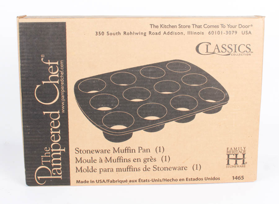 Set of Stoneware Pans by The Pampered Chef