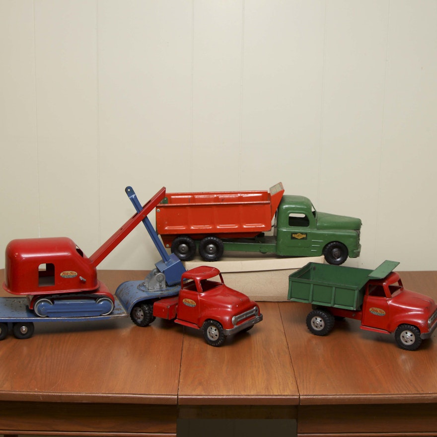 Vintage Tonka Construction Trucks Circa 1950's | EBTH Vintage Tonka Construction Trucks Circa 1950's | EBTH