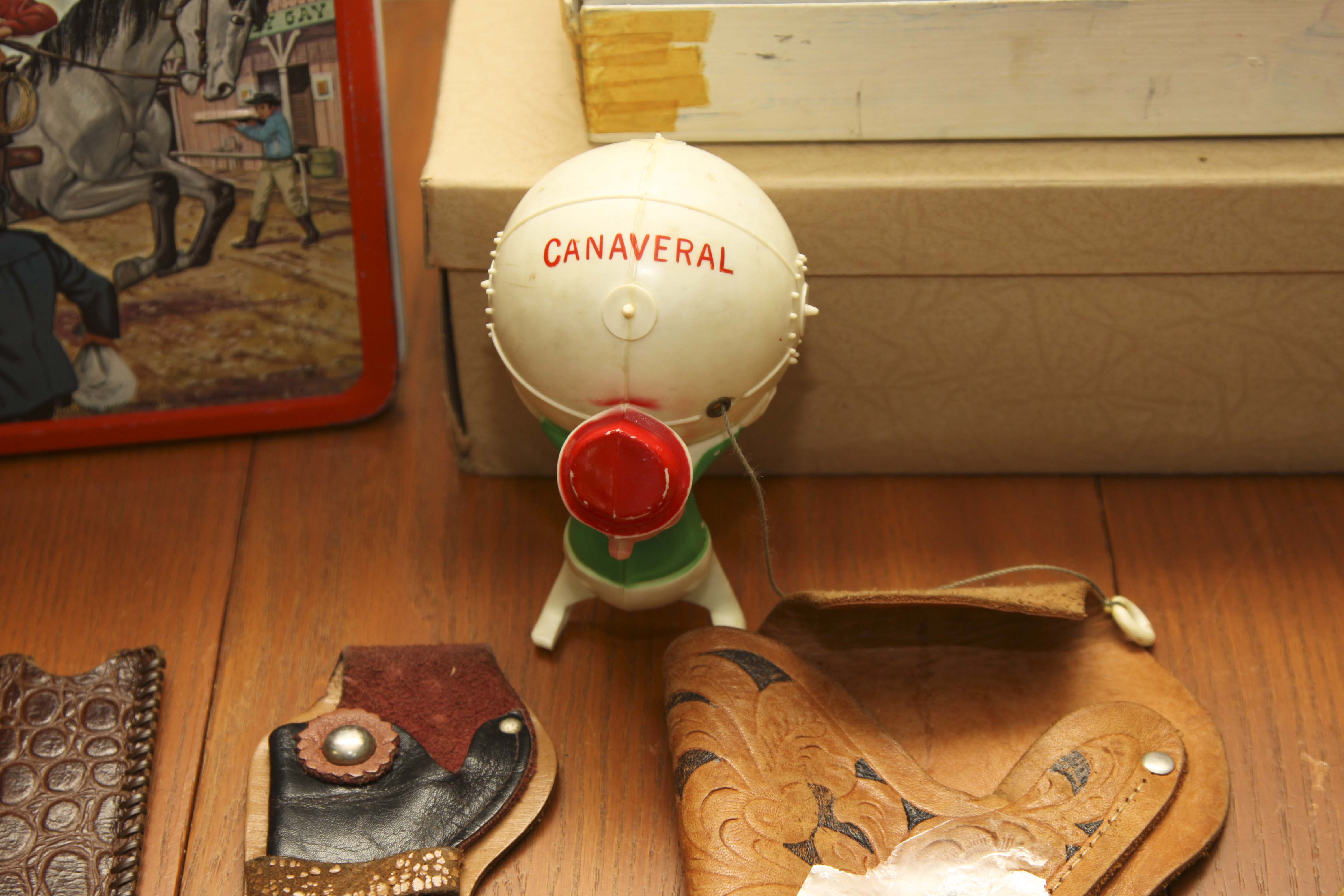 Vintage Lunch Box and Toys Circa 1950s