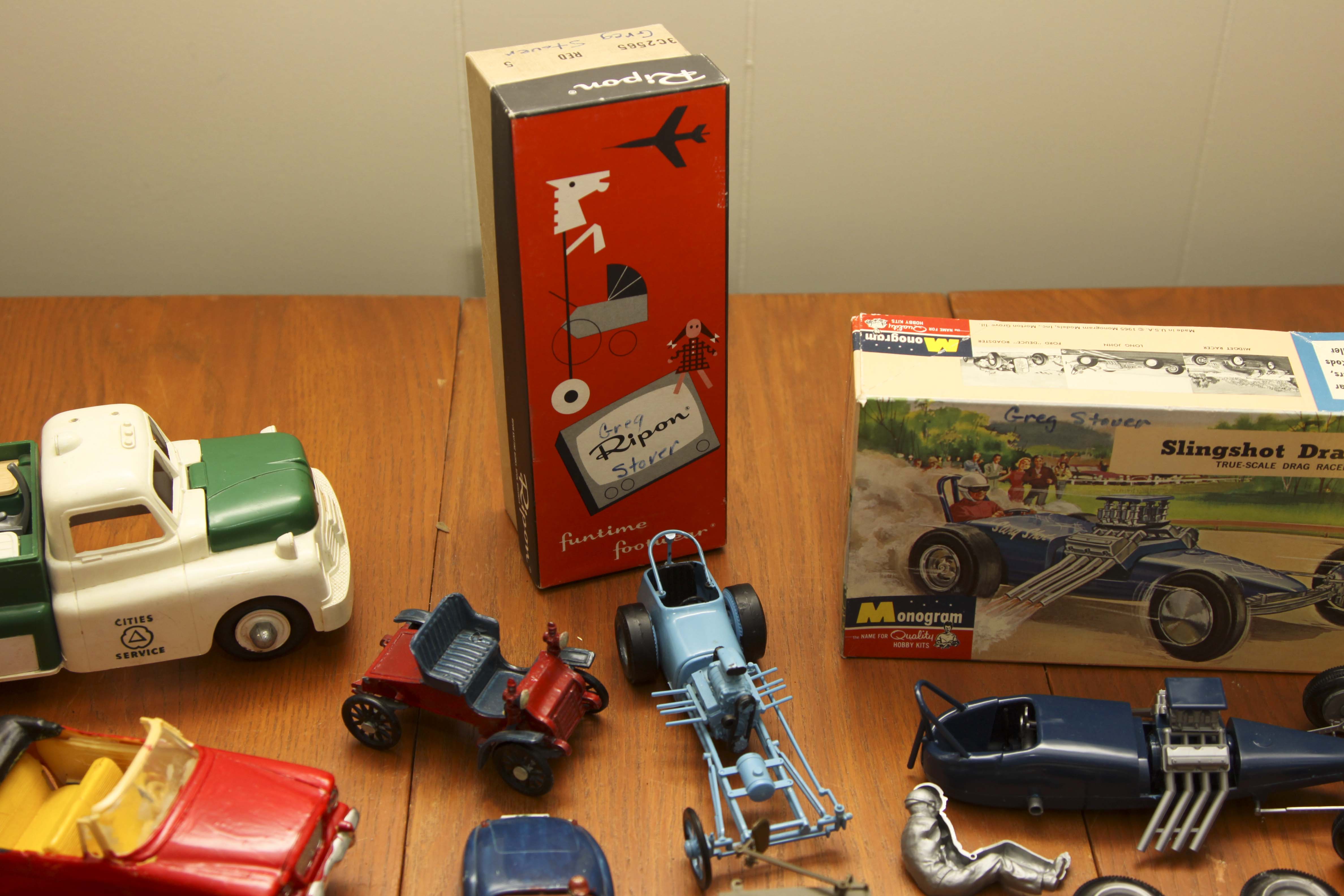 Vintage Plastic Model Car Group Circa 1950s