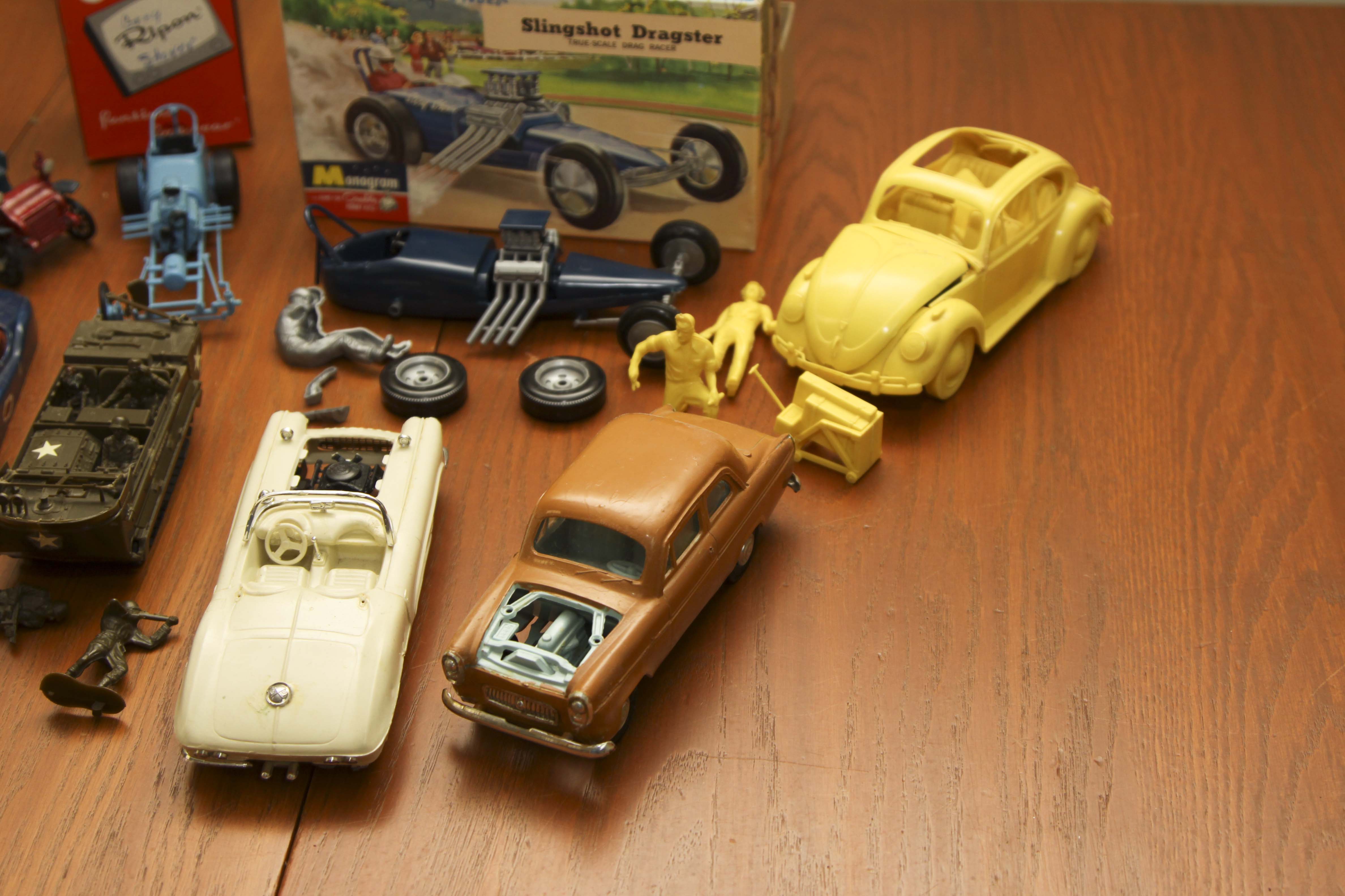 Vintage Plastic Model Car Group Circa 1950s