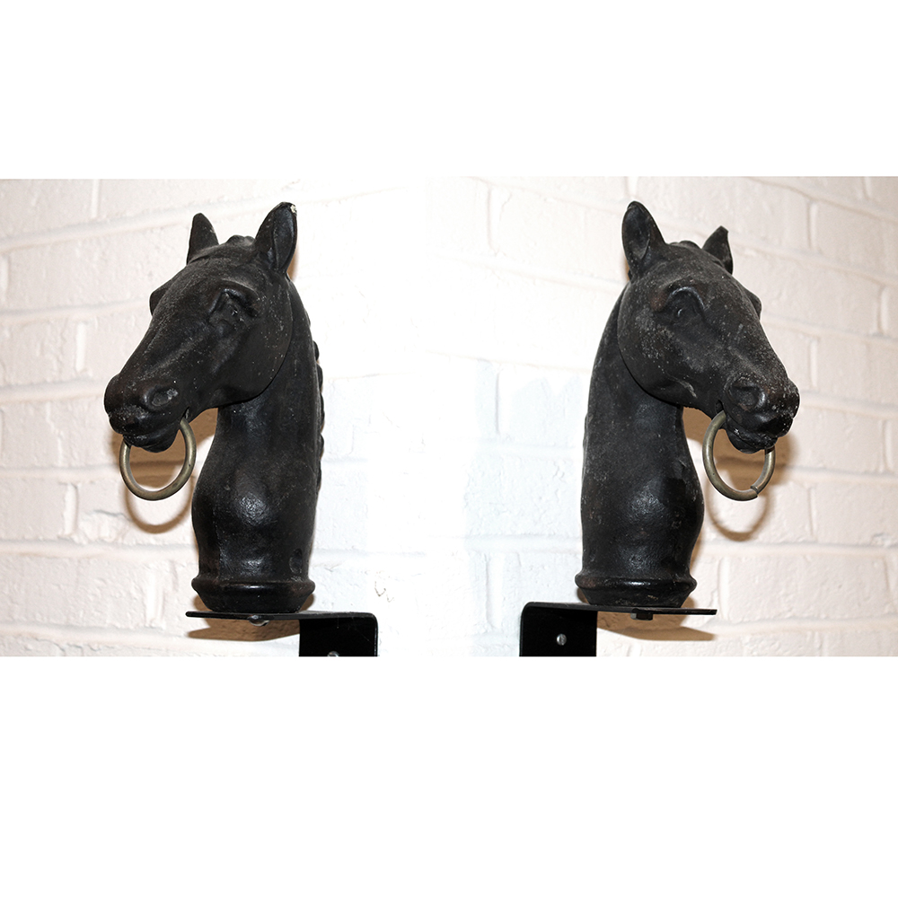 Decorative Wall Mounted Cast Iron Horse Heads