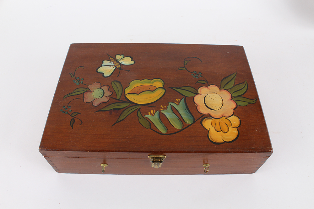 Pair of Vintage Wooden Boxes
