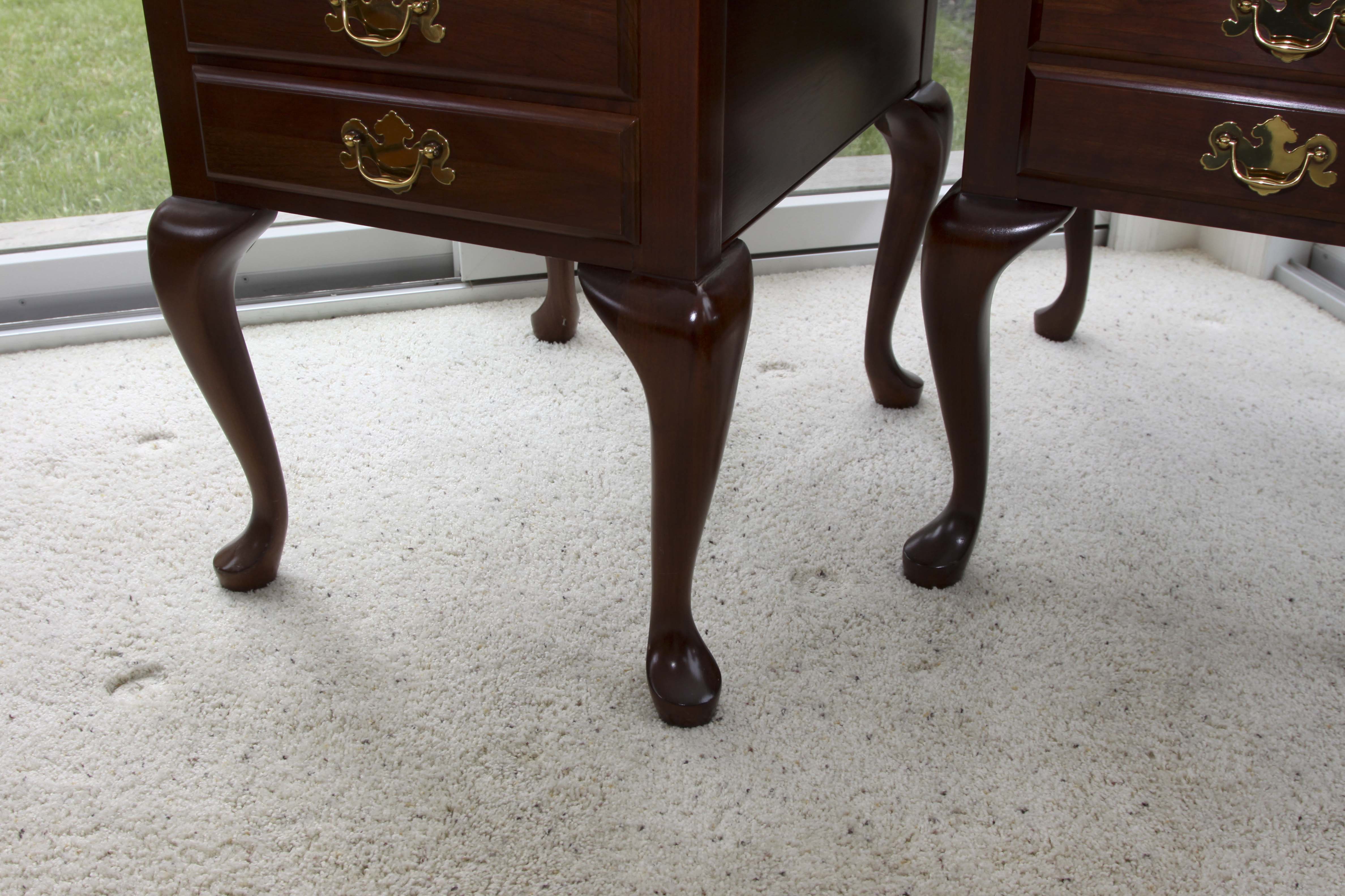 Pair of Queen Anne Style End Tables by Colonial Furniture Co.