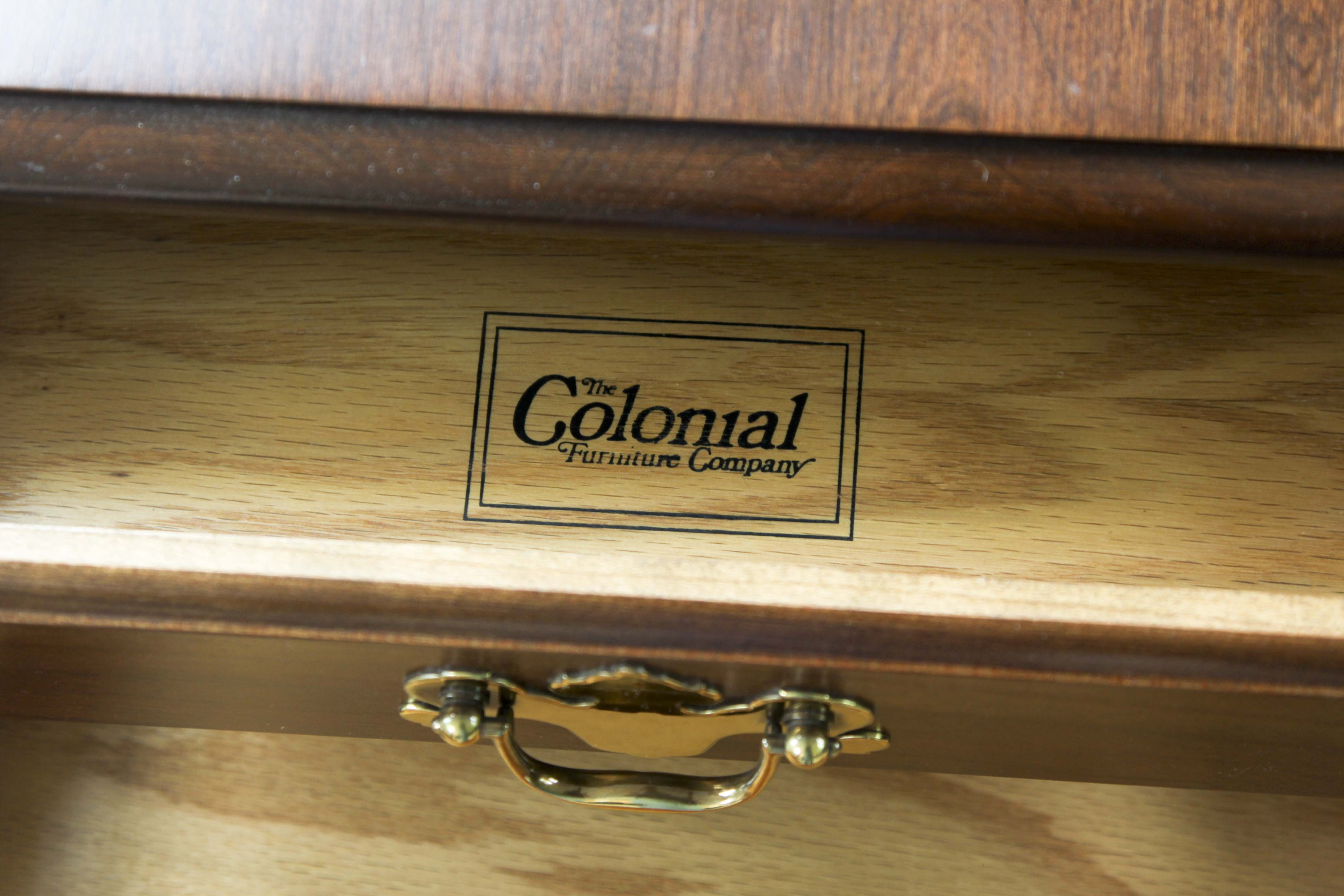 Pair of Queen Anne Style End Tables by Colonial Furniture Co.