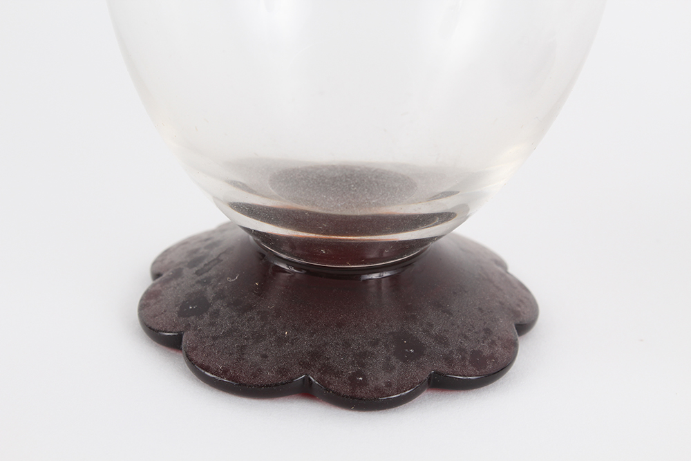 Glasses with Red Blossom Bases