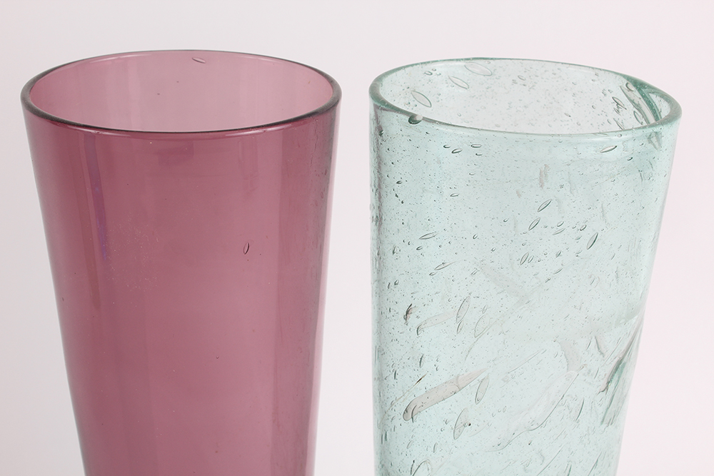 Quartet of Blown Glass Vases