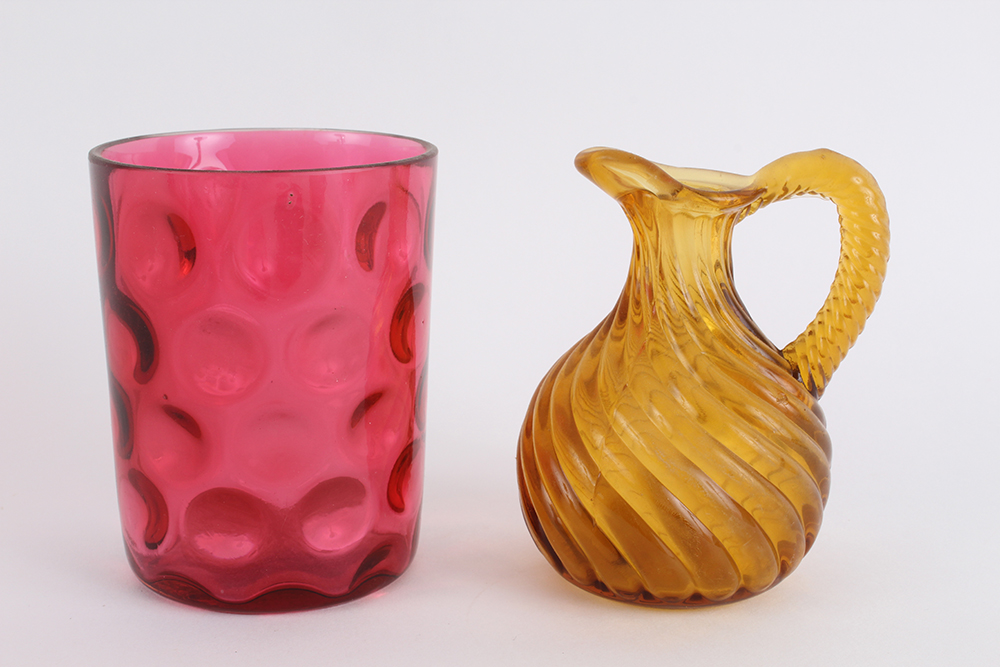 Selection of Warm Colored Glass Decor