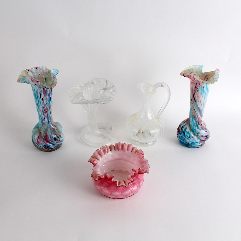 Hand Blown Colored Glass Decor