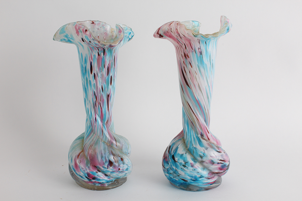 Hand Blown Colored Glass Decor