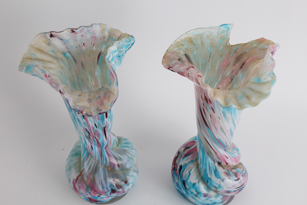 Hand Blown Colored Glass Decor