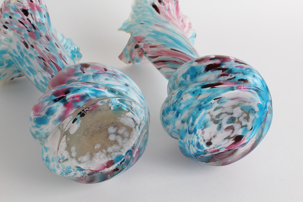 Hand Blown Colored Glass Decor