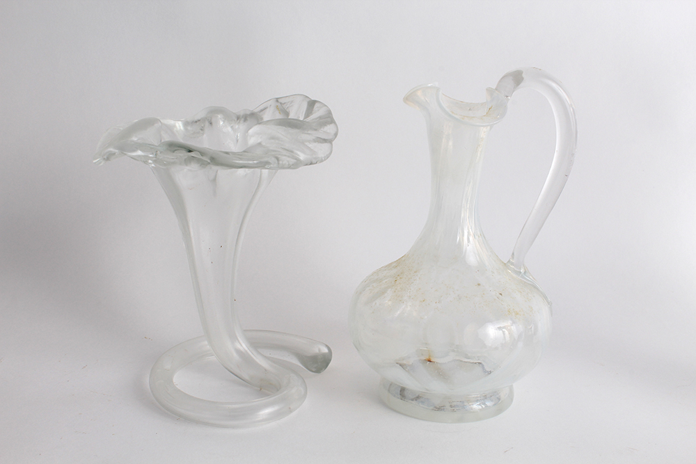 Hand Blown Colored Glass Decor