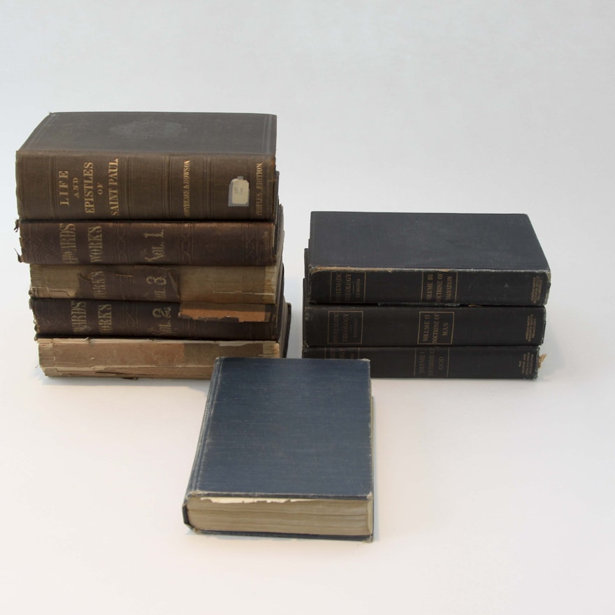 Group of Antique Christian Religious Books