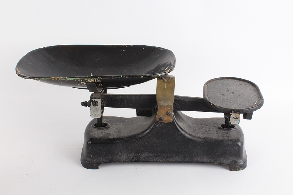 Black Cast Iron Tabletop Scales