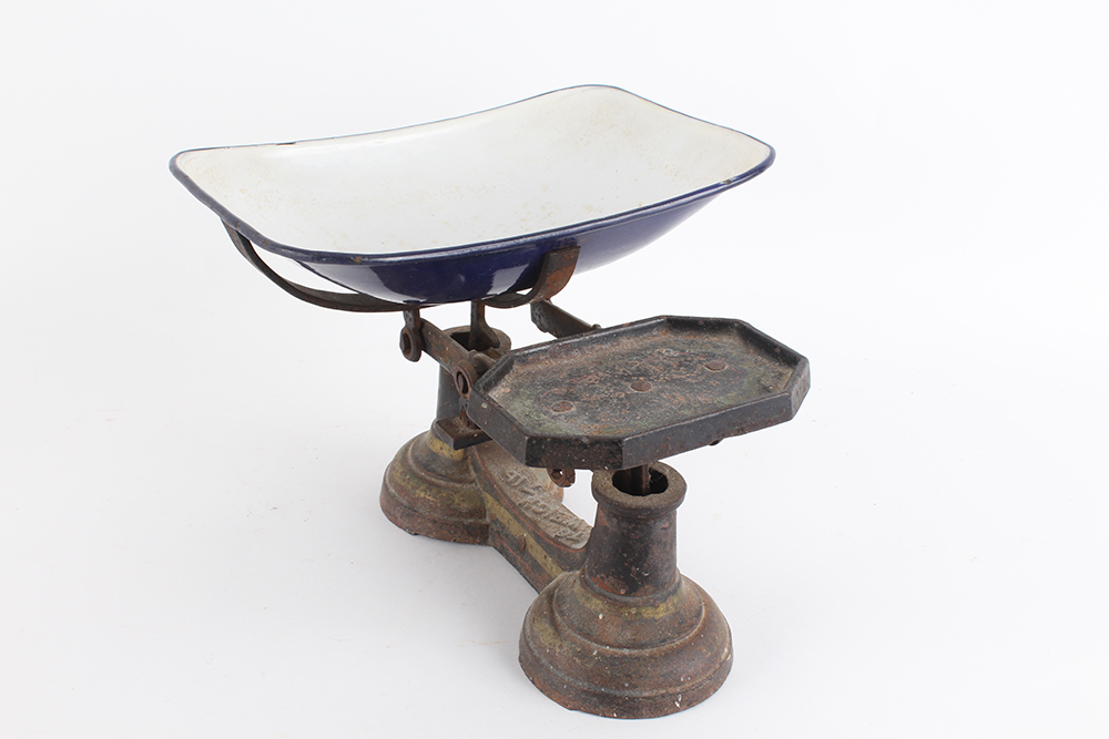 Black Cast Iron Tabletop Scales