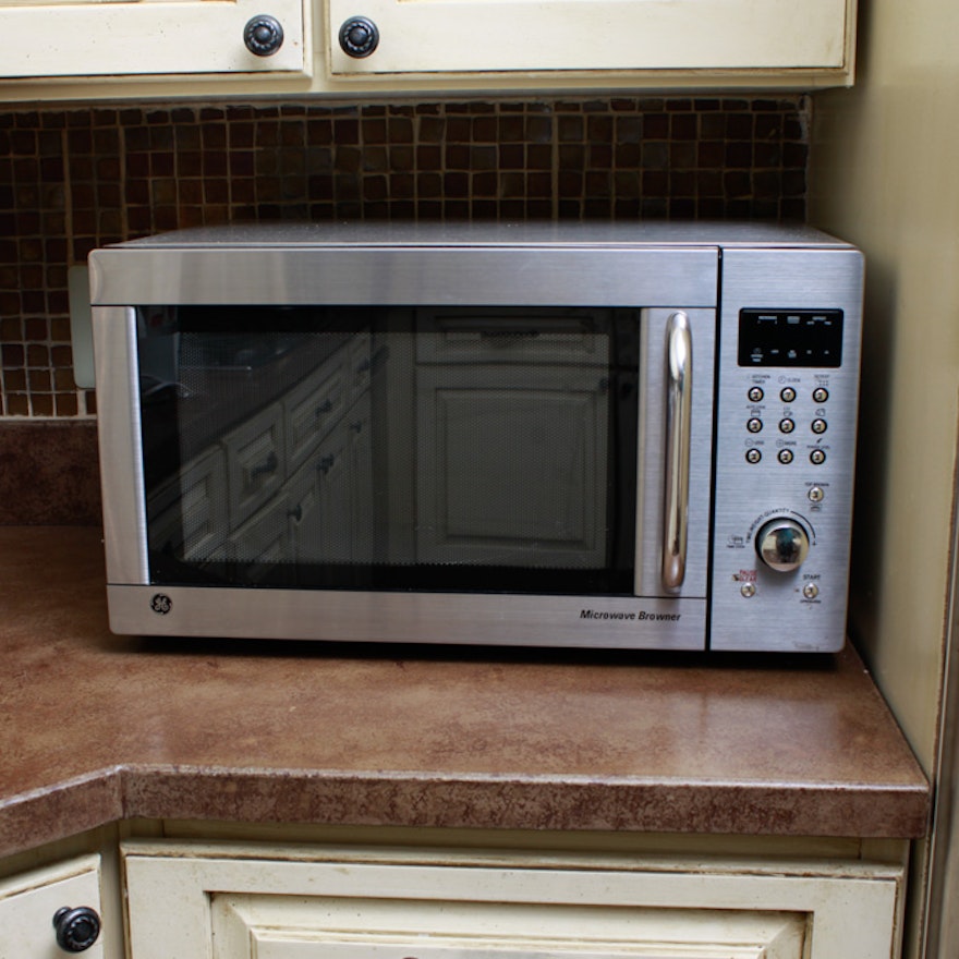 General Electric Microwave Browner Stainless Steel Finish