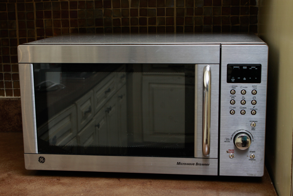 General Electric Microwave Browner Stainless Steel Finish