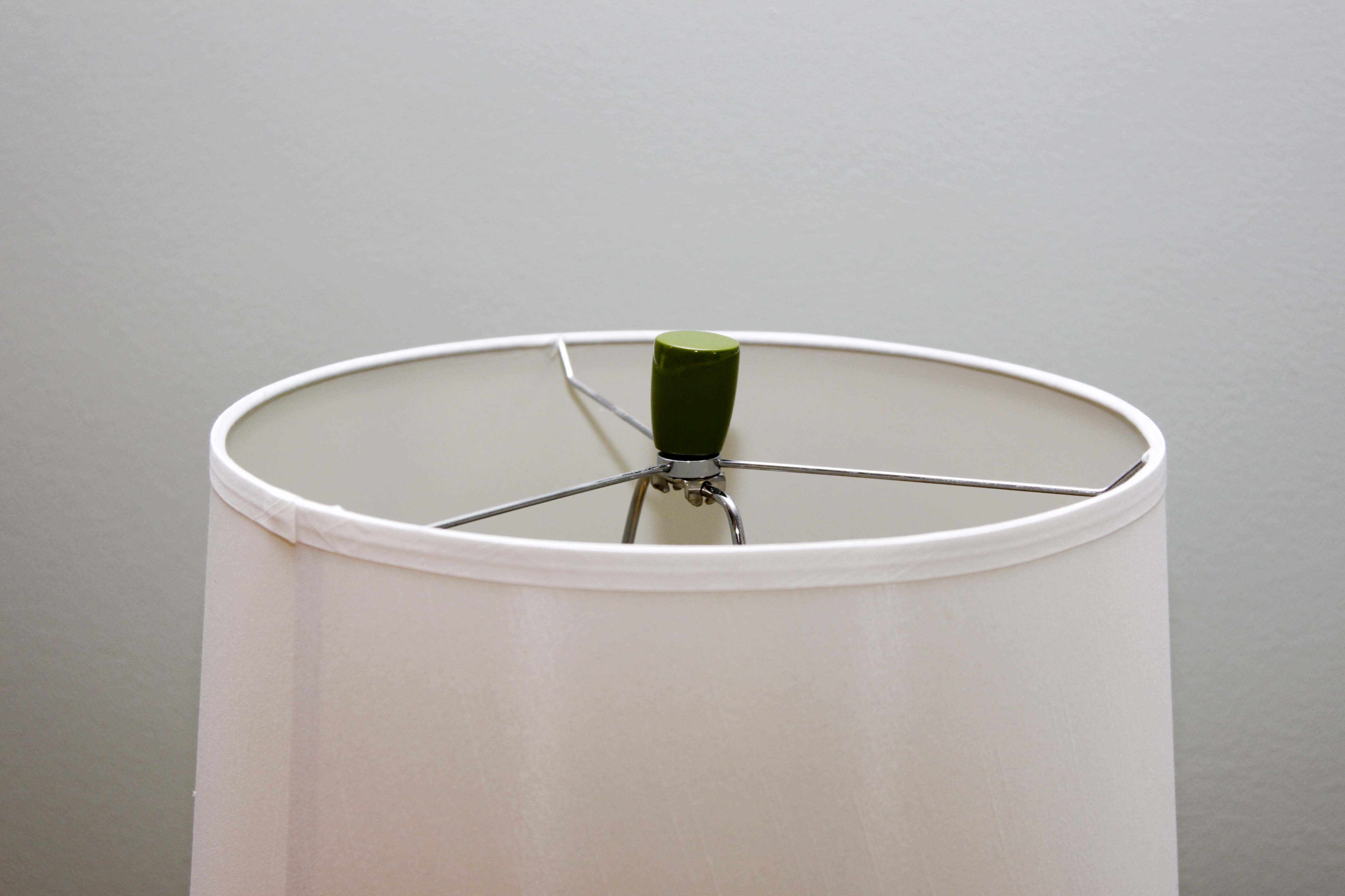 Pair of Olive Green Ceramic Table Lamps and Vase