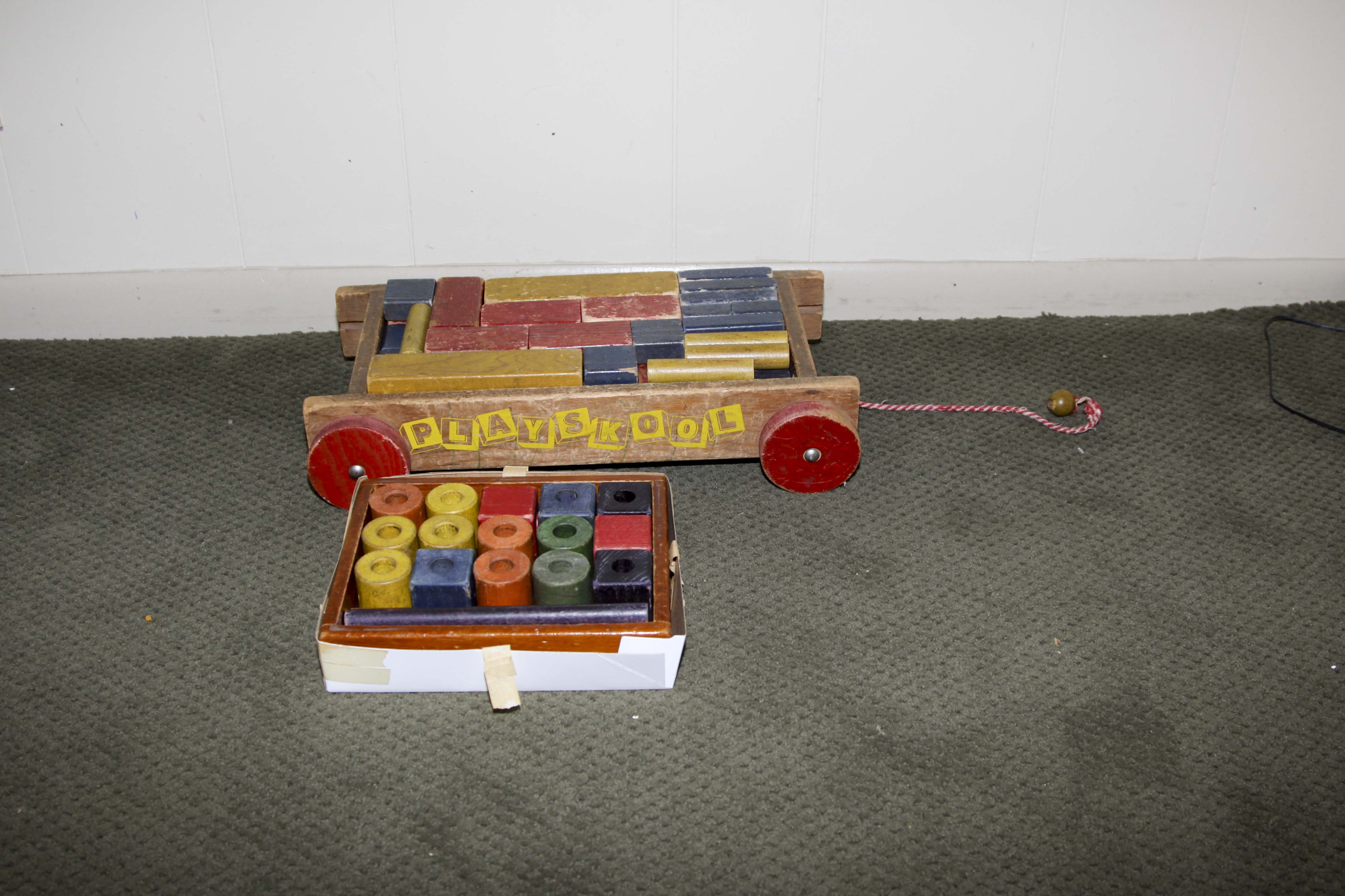 Vintage Playskool and Wood Blocks Toys