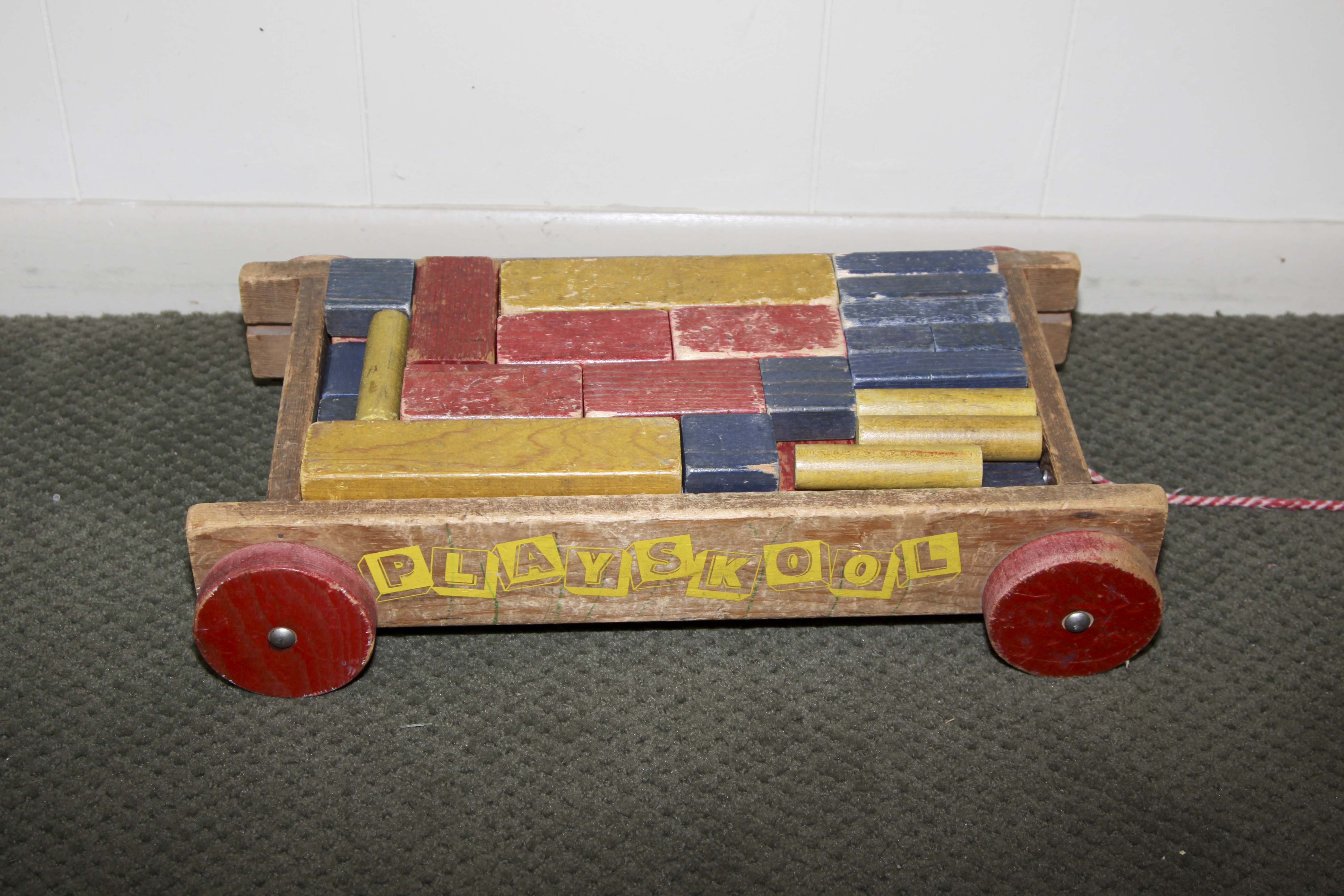 Vintage Playskool and Wood Blocks Toys