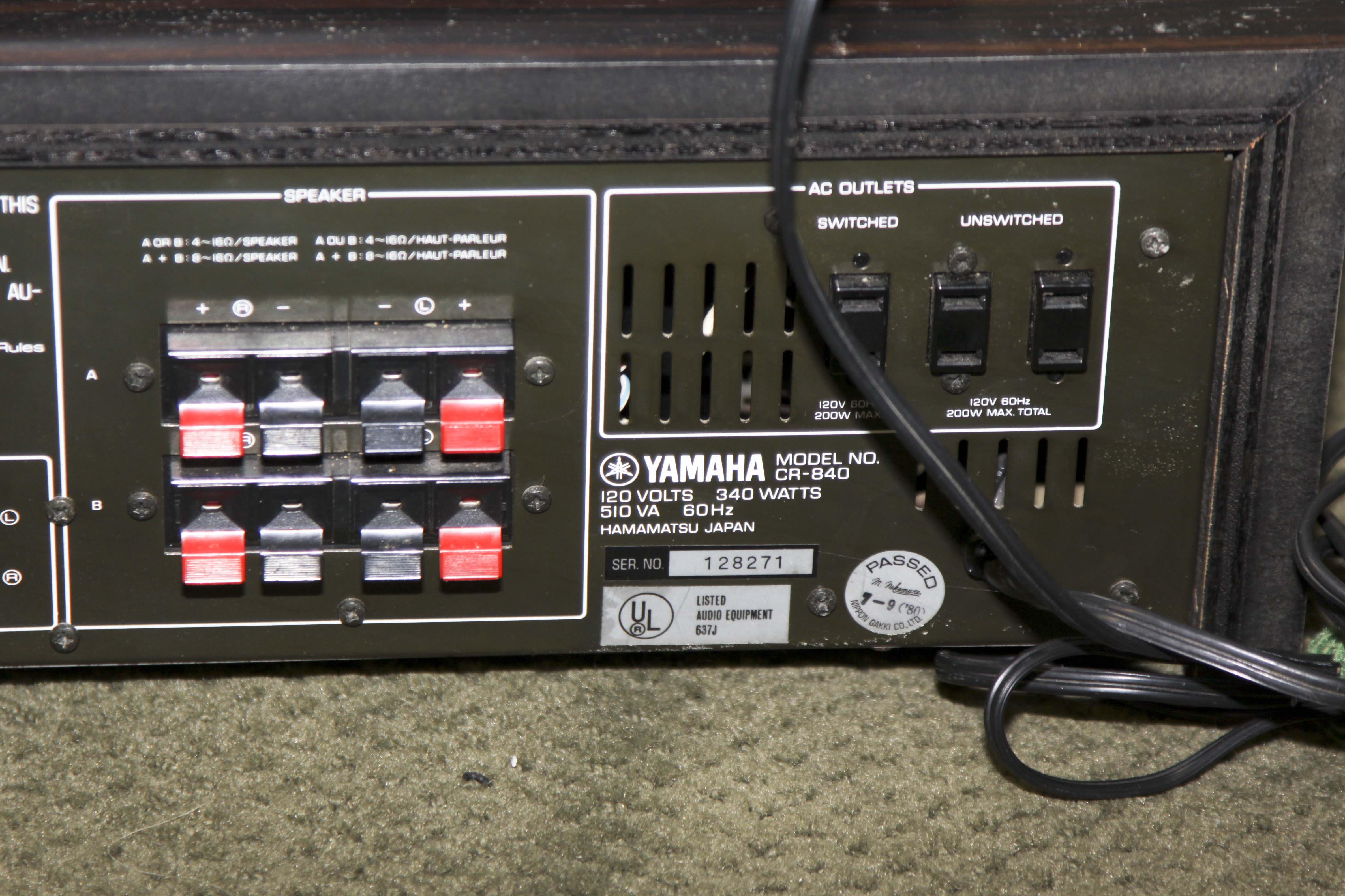 Vintage Yamaha and Technics Stereo Components