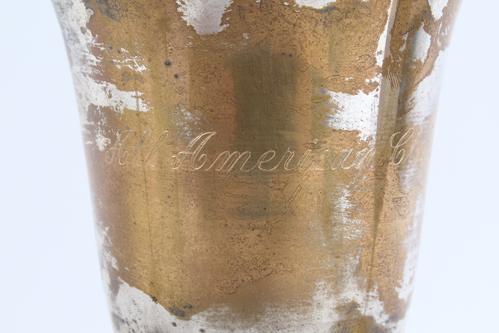 Ornate Silver Plated and Brass Stemware