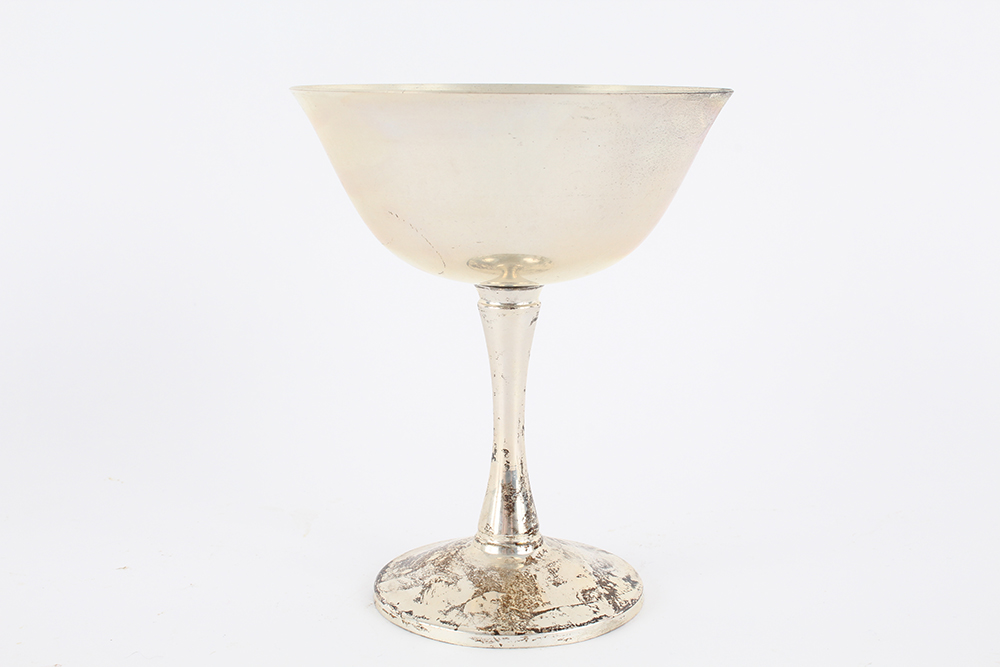Ornate Silver Plated and Brass Stemware