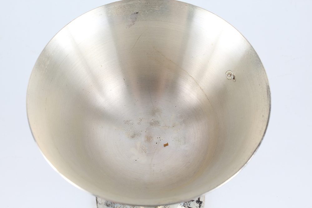 Ornate Silver Plated and Brass Stemware