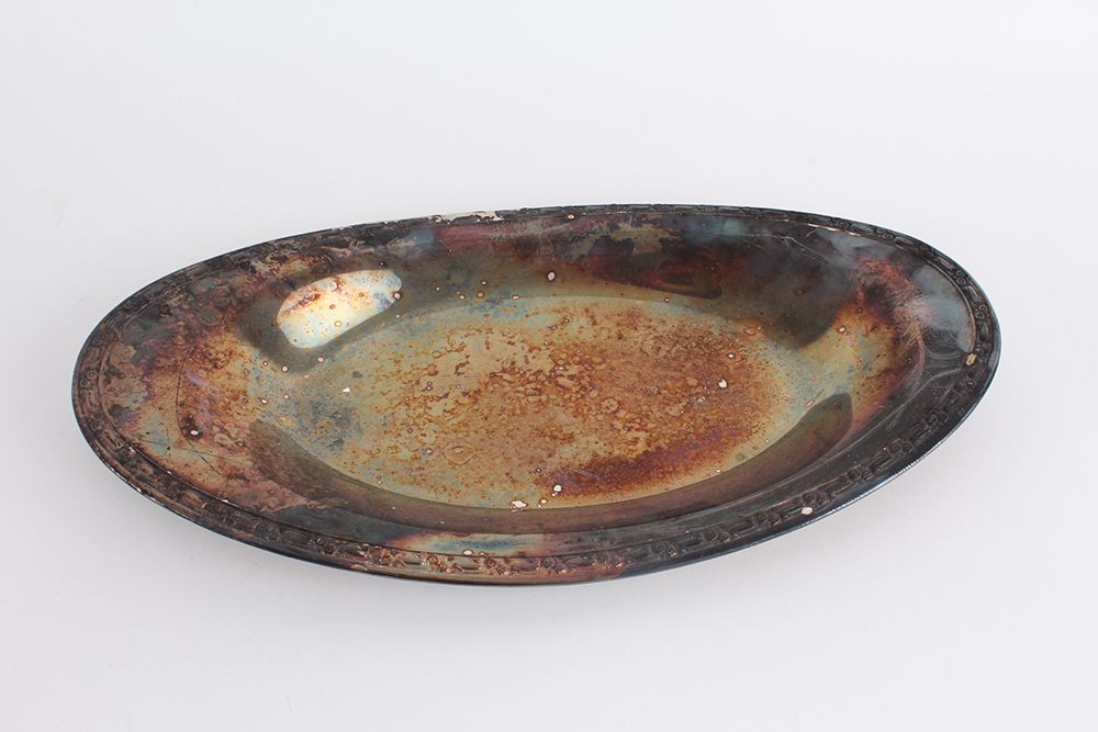 Plated Silver Shallow Oblong Dishes