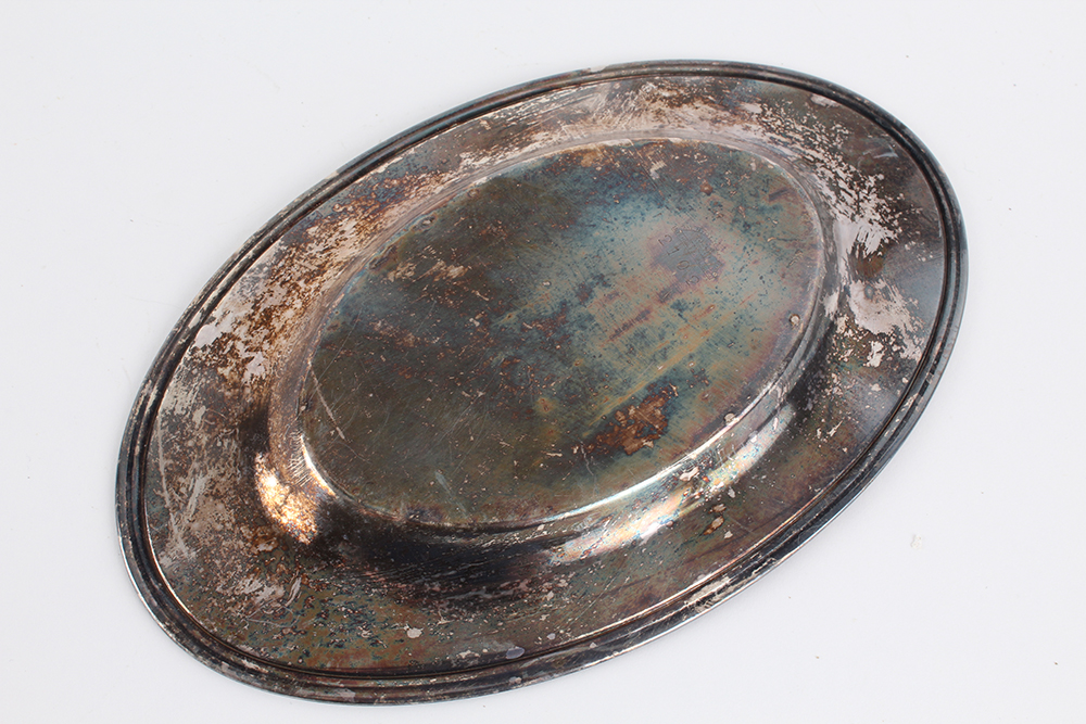 Plated Silver Shallow Oblong Dishes