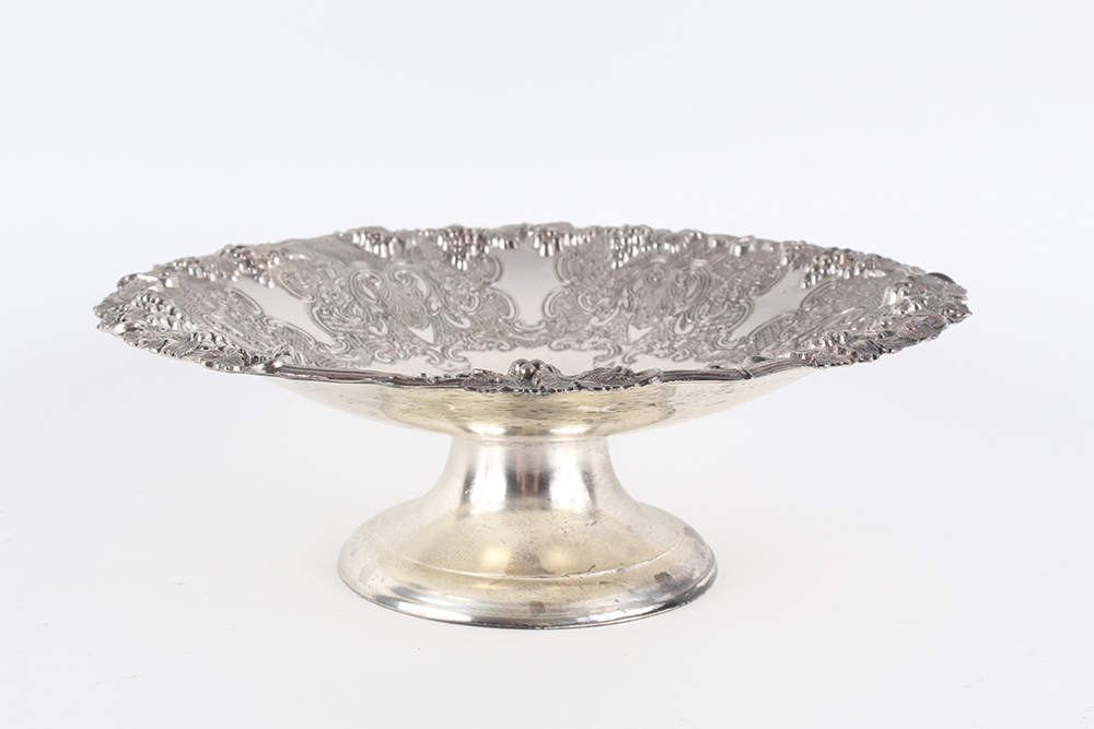 Footed Silver Plated Trays