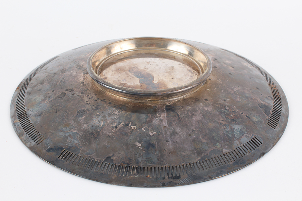 Footed Silver Plated Trays