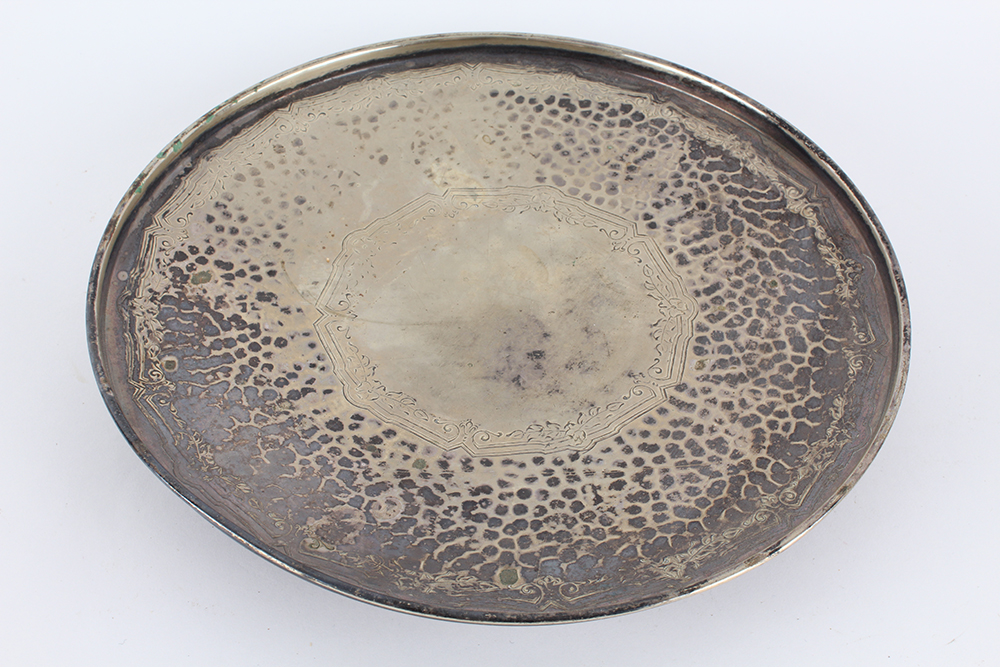 Footed Silver Plated Trays