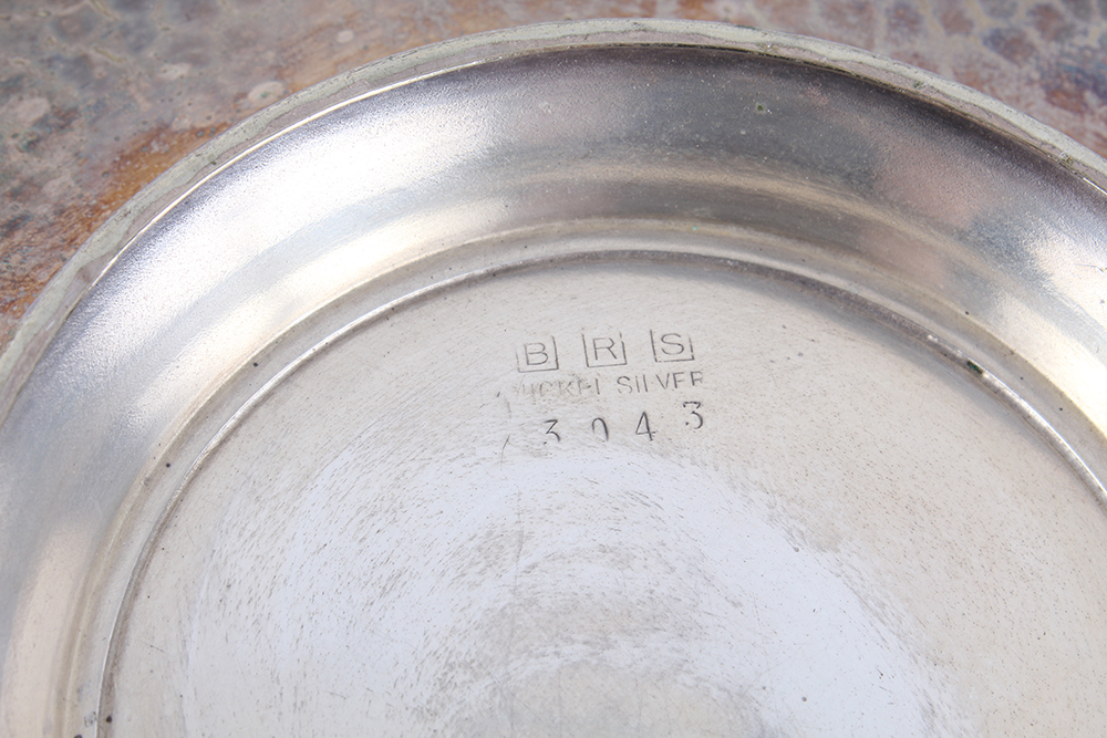 Footed Silver Plated Trays