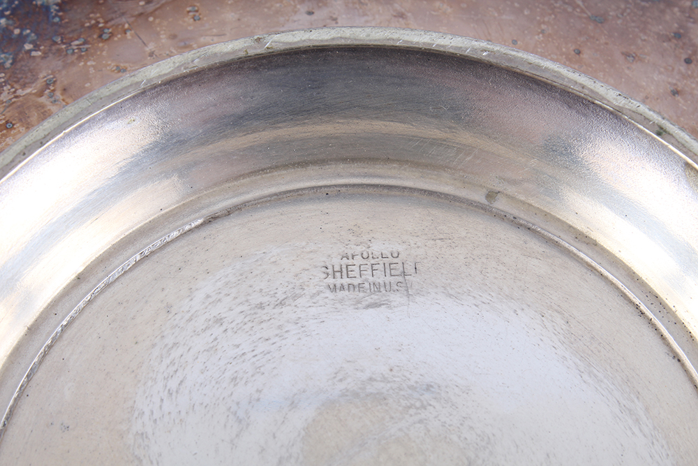 Footed Silver Plated Trays