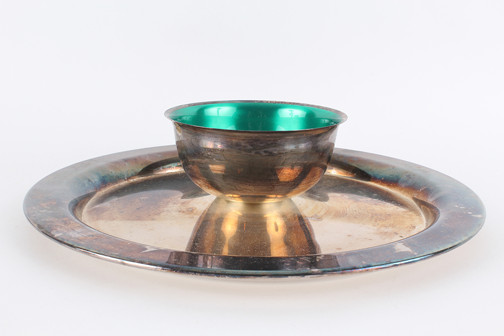 Silver Plated Chip and Dip Serving Trays