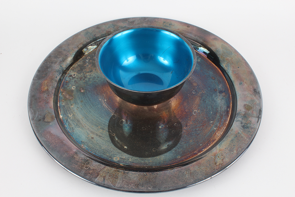 Silver Plated Chip and Dip Serving Trays