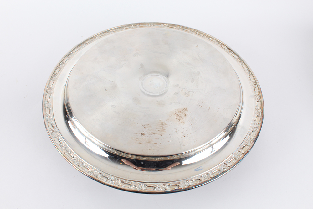 Silver Plated Chip and Dip Serving Trays