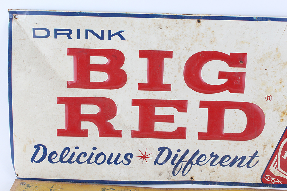 Pair of Vintage Metal Soda Signs