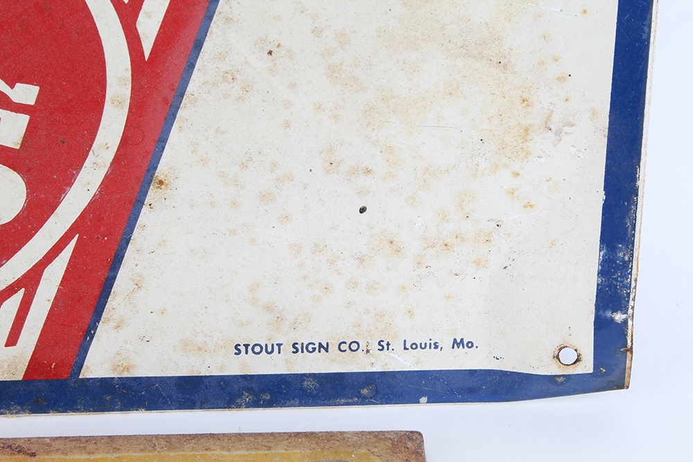 Pair of Vintage Metal Soda Signs