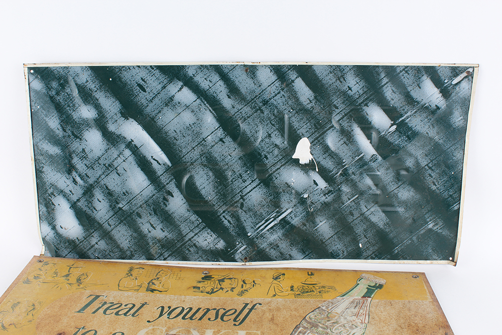 Pair of Vintage Metal Soda Signs