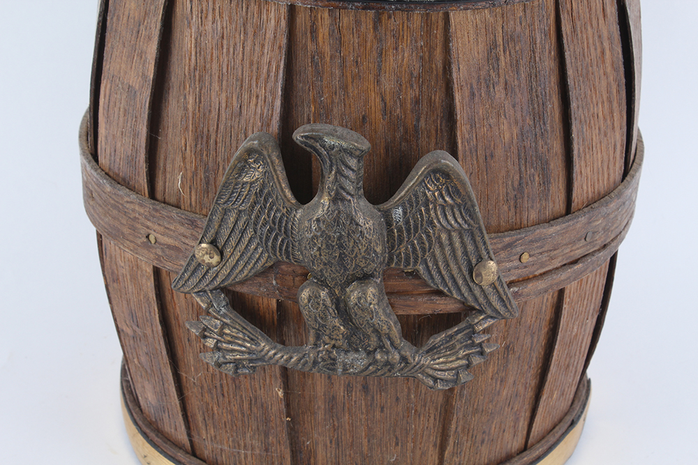Federal Themed Wooden Slat Ice Bucket