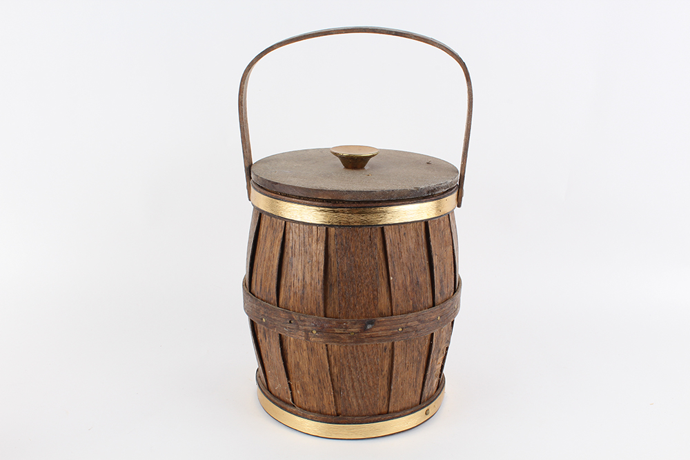 Federal Themed Wooden Slat Ice Bucket
