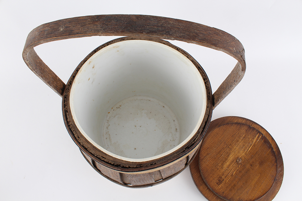 Federal Themed Wooden Slat Ice Bucket